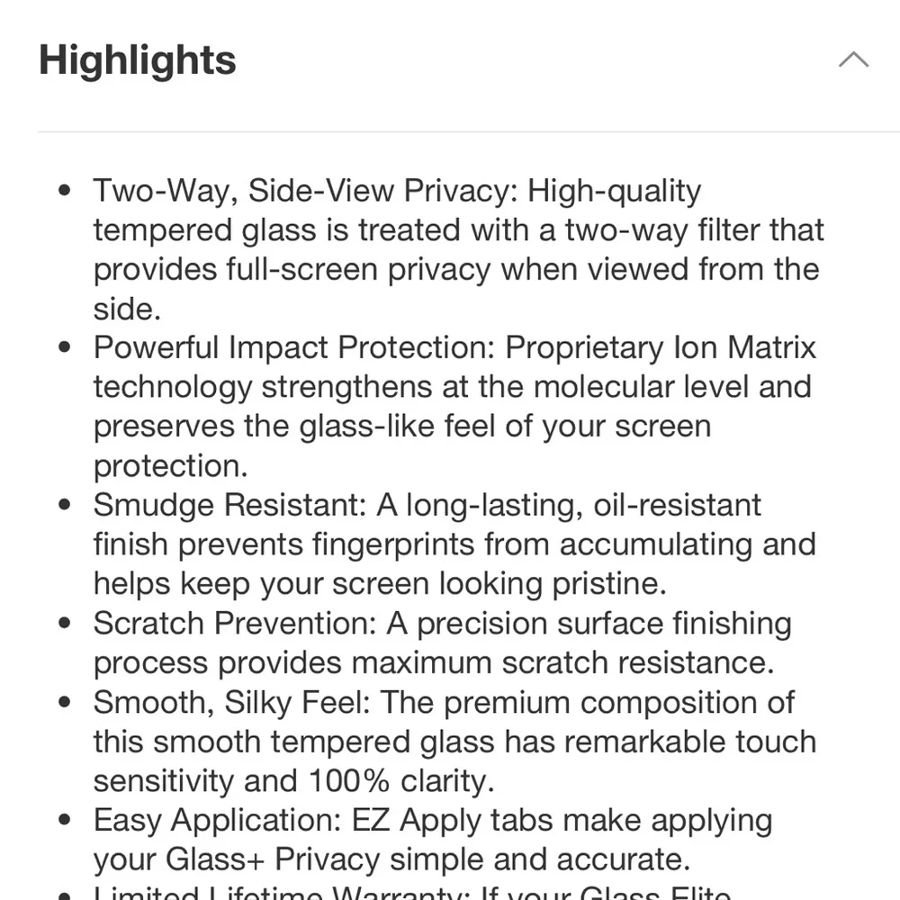Zag Apple iPhone 15 Pro Max Glass Elite Privacy Screen Protector